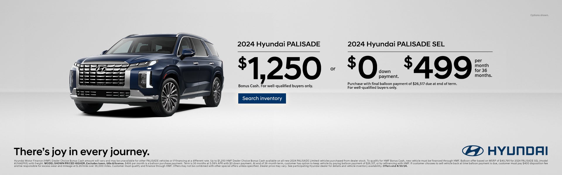 2024 Hyundai Palisade offer